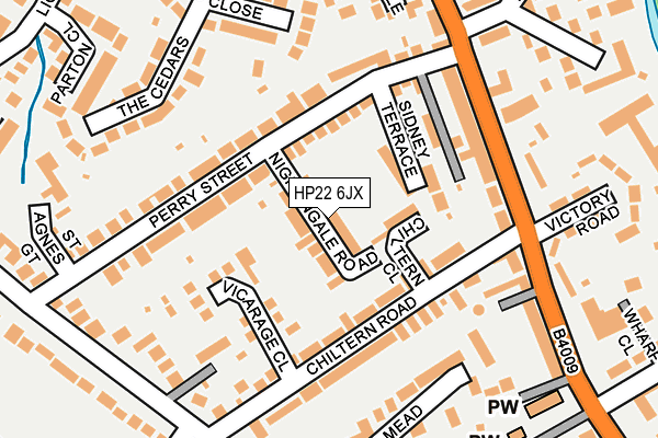 HP22 6JX map - OS OpenMap – Local (Ordnance Survey) HP22 6JX map - OS OpenMap – Local (Ordnance Survey)