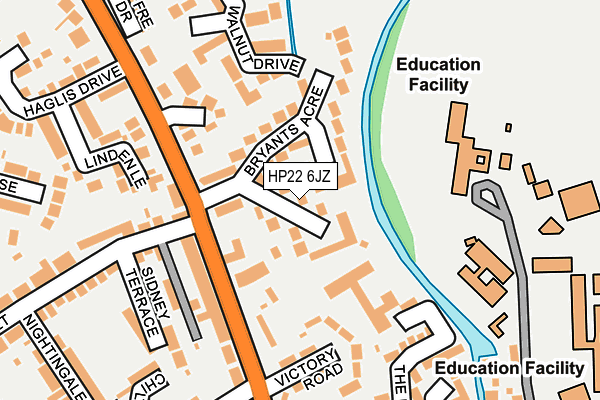 HP22 6JZ map - OS OpenMap – Local (Ordnance Survey) HP22 6JZ map - OS OpenMap – Local (Ordnance Survey)
