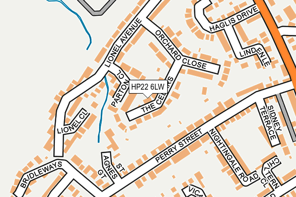 HP22 6LW map - OS OpenMap – Local (Ordnance Survey) HP22 6LW map - OS OpenMap – Local (Ordnance Survey)