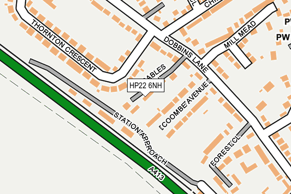 HP22 6NH map - OS OpenMap – Local (Ordnance Survey) HP22 6NH map - OS OpenMap – Local (Ordnance Survey)