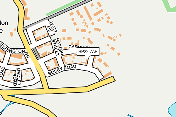 HP22 7AP map - OS OpenMap – Local (Ordnance Survey) HP22 7AP map - OS OpenMap – Local (Ordnance Survey)