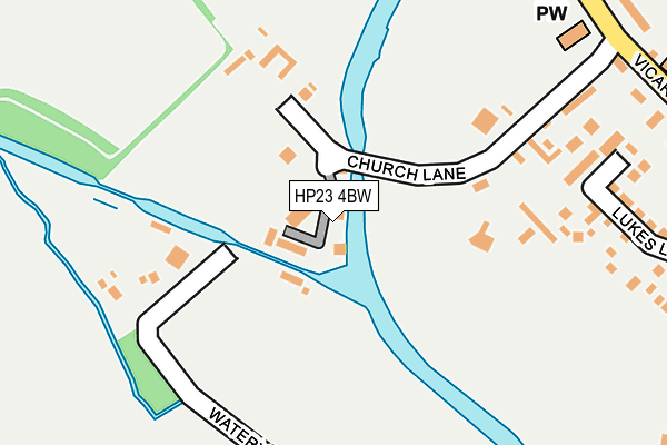 HP23 4BW map - OS OpenMap – Local (Ordnance Survey) HP23 4BW map - OS OpenMap – Local (Ordnance Survey)