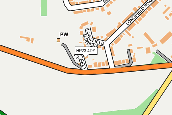 HP23 4DY map - OS OpenMap – Local (Ordnance Survey) HP23 4DY map - OS OpenMap – Local (Ordnance Survey)