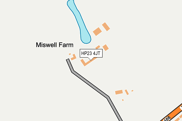 HP23 4JT map - OS OpenMap – Local (Ordnance Survey) HP23 4JT map - OS OpenMap – Local (Ordnance Survey)