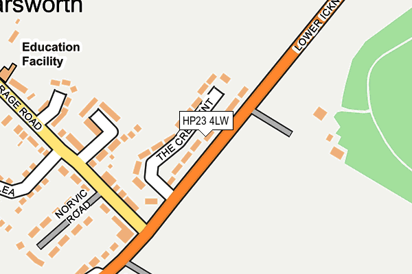 HP23 4LW map - OS OpenMap – Local (Ordnance Survey) HP23 4LW map - OS OpenMap – Local (Ordnance Survey)
