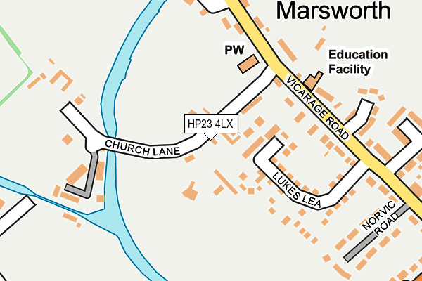 HP23 4LX map - OS OpenMap – Local (Ordnance Survey) HP23 4LX map - OS OpenMap – Local (Ordnance Survey)