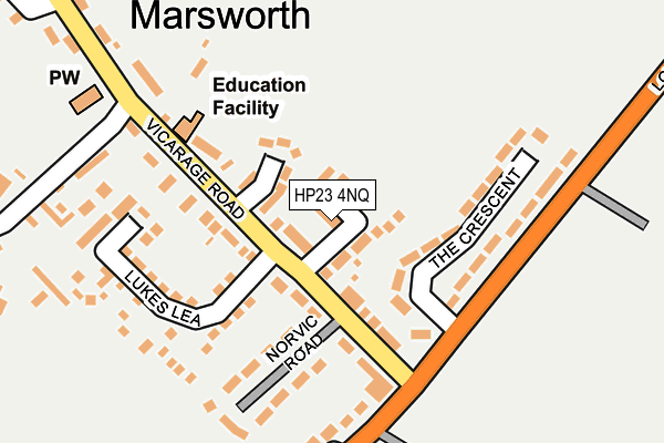 HP23 4NQ map - OS OpenMap – Local (Ordnance Survey) HP23 4NQ map - OS OpenMap – Local (Ordnance Survey)
