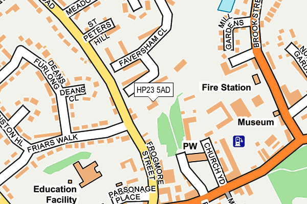 HP23 5AD map - OS OpenMap – Local (Ordnance Survey) HP23 5AD map - OS OpenMap – Local (Ordnance Survey)