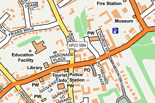 HP23 5BN map - OS OpenMap – Local (Ordnance Survey) HP23 5BN map - OS OpenMap – Local (Ordnance Survey)