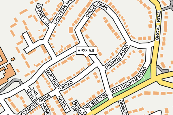 HP23 5JL map - OS OpenMap – Local (Ordnance Survey) HP23 5JL map - OS OpenMap – Local (Ordnance Survey)