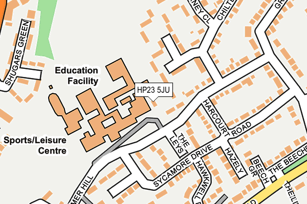 HP23 5JU map - OS OpenMap – Local (Ordnance Survey)