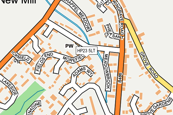 HP23 5LT map - OS OpenMap – Local (Ordnance Survey) HP23 5LT map - OS OpenMap – Local (Ordnance Survey)
