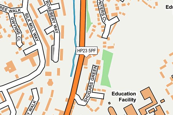 HP23 5PF map - OS OpenMap – Local (Ordnance Survey) HP23 5PF map - OS OpenMap – Local (Ordnance Survey)