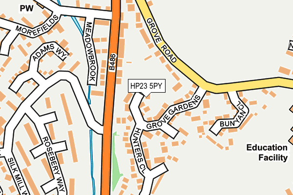 HP23 5PY map - OS OpenMap – Local (Ordnance Survey) HP23 5PY map - OS OpenMap – Local (Ordnance Survey)