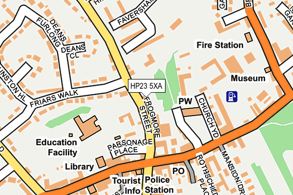 HP23 5XA map - OS OpenMap – Local (Ordnance Survey) HP23 5XA map - OS OpenMap – Local (Ordnance Survey)