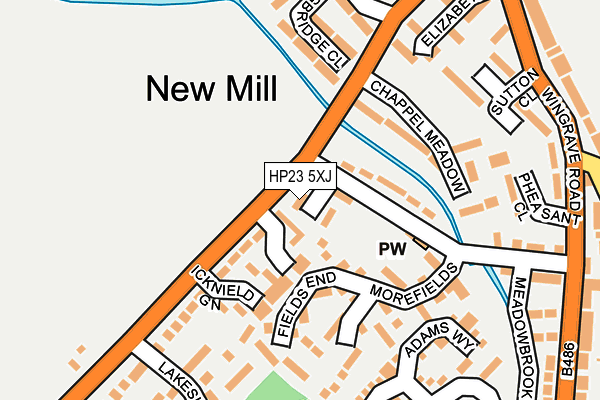HP23 5XJ map - OS OpenMap – Local (Ordnance Survey) HP23 5XJ map - OS OpenMap – Local (Ordnance Survey)
