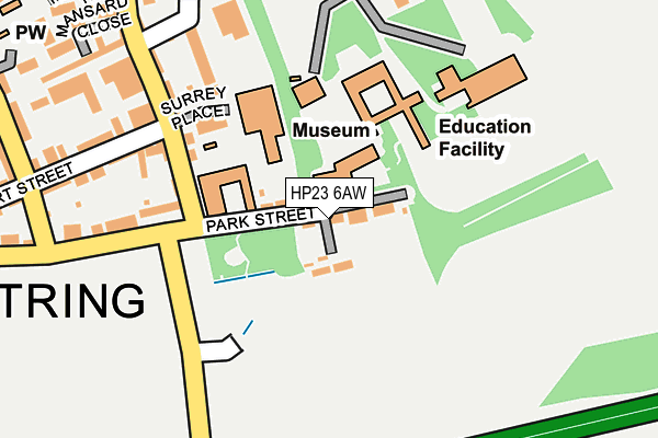 HP23 6AW map - OS OpenMap – Local (Ordnance Survey) HP23 6AW map - OS OpenMap – Local (Ordnance Survey)