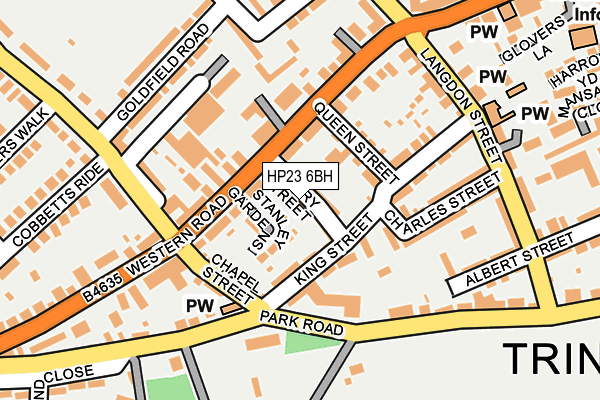 HP23 6BH map - OS OpenMap – Local (Ordnance Survey) HP23 6BH map - OS OpenMap – Local (Ordnance Survey)