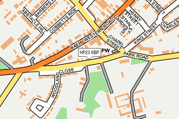 HP23 6BP map - OS OpenMap – Local (Ordnance Survey) HP23 6BP map - OS OpenMap – Local (Ordnance Survey)