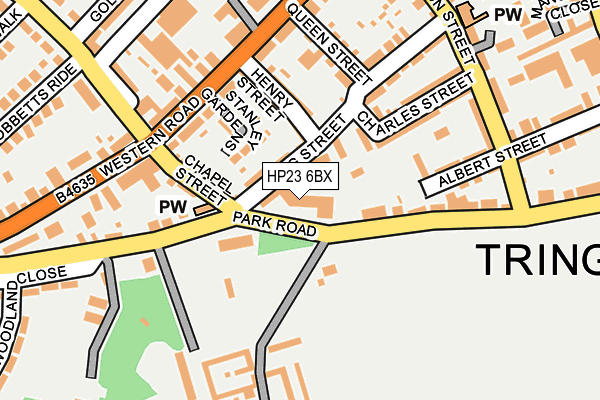 HP23 6BX map - OS OpenMap – Local (Ordnance Survey) HP23 6BX map - OS OpenMap – Local (Ordnance Survey)
