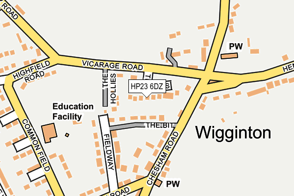HP23 6DZ map - OS OpenMap – Local (Ordnance Survey) HP23 6DZ map - OS OpenMap – Local (Ordnance Survey)