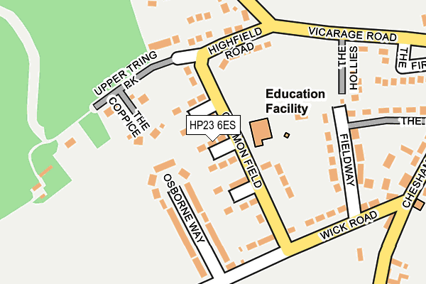 HP23 6ES map - OS OpenMap – Local (Ordnance Survey)