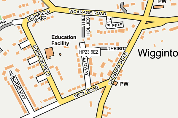HP23 6EZ map - OS OpenMap – Local (Ordnance Survey) HP23 6EZ map - OS OpenMap – Local (Ordnance Survey)