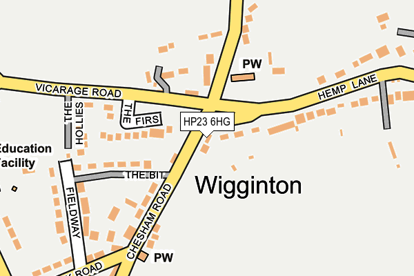 HP23 6HG map - OS OpenMap – Local (Ordnance Survey) HP23 6HG map - OS OpenMap – Local (Ordnance Survey)