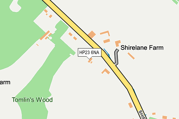 HP23 6NA map - OS OpenMap – Local (Ordnance Survey) HP23 6NA map - OS OpenMap – Local (Ordnance Survey)