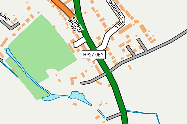 HP27 0EY map - OS OpenMap – Local (Ordnance Survey) HP27 0EY map - OS OpenMap – Local (Ordnance Survey)