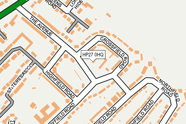 HP27 0HQ map - OS OpenMap – Local (Ordnance Survey) HP27 0HQ map - OS OpenMap – Local (Ordnance Survey)