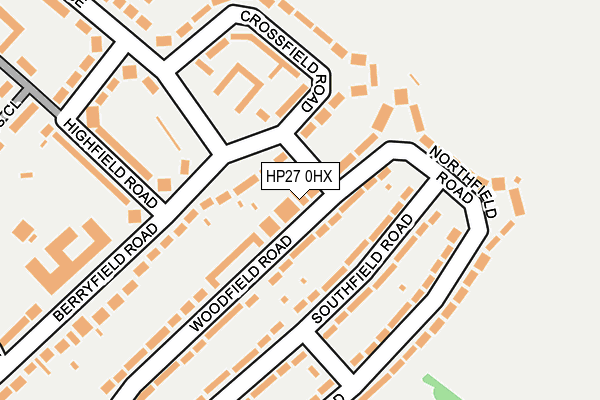 HP27 0HX map - OS OpenMap – Local (Ordnance Survey) HP27 0HX map - OS OpenMap – Local (Ordnance Survey)