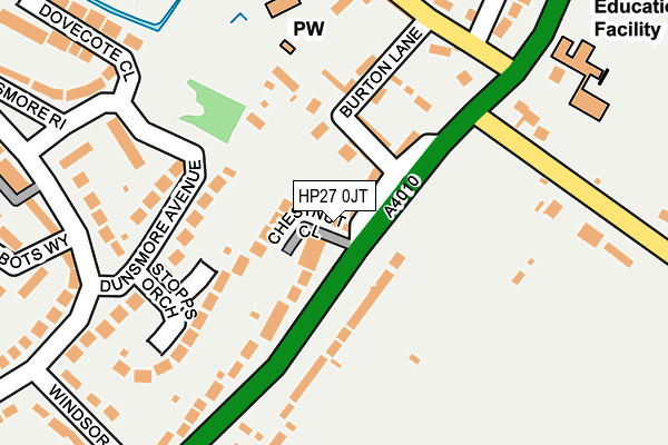 HP27 0JT map - OS OpenMap – Local (Ordnance Survey) HP27 0JT map - OS OpenMap – Local (Ordnance Survey)