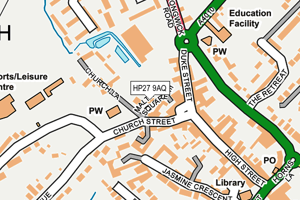 HP27 9AQ map - OS OpenMap – Local (Ordnance Survey) HP27 9AQ map - OS OpenMap – Local (Ordnance Survey)