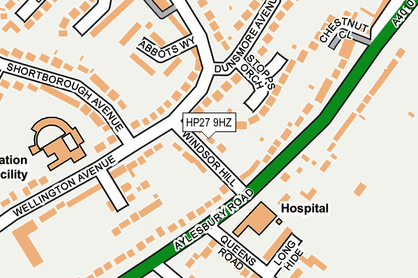 HP27 9HZ map - OS OpenMap – Local (Ordnance Survey) HP27 9HZ map - OS OpenMap – Local (Ordnance Survey)