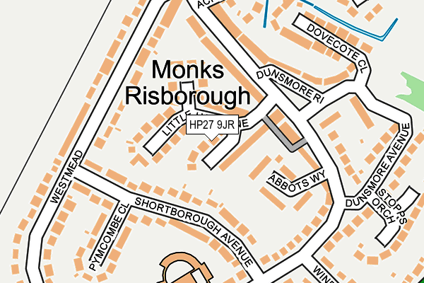 HP27 9JR map - OS OpenMap – Local (Ordnance Survey) HP27 9JR map - OS OpenMap – Local (Ordnance Survey)