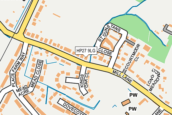 HP27 9LG map - OS OpenMap – Local (Ordnance Survey) HP27 9LG map - OS OpenMap – Local (Ordnance Survey)