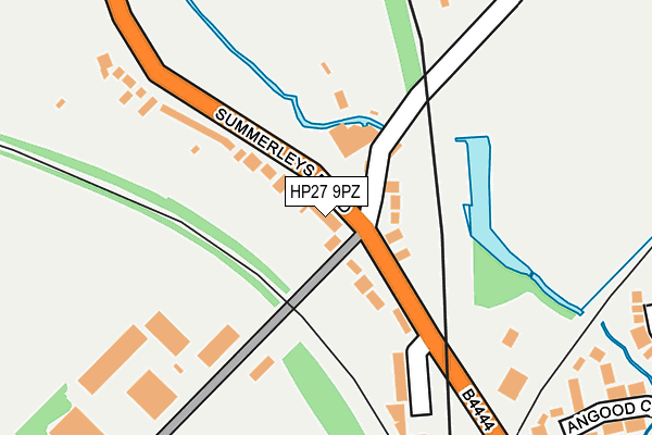 HP27 9PZ map - OS OpenMap – Local (Ordnance Survey) HP27 9PZ map - OS OpenMap – Local (Ordnance Survey)