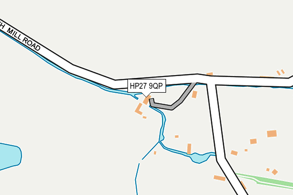 HP27 9QP map - OS OpenMap – Local (Ordnance Survey) HP27 9QP map - OS OpenMap – Local (Ordnance Survey)
