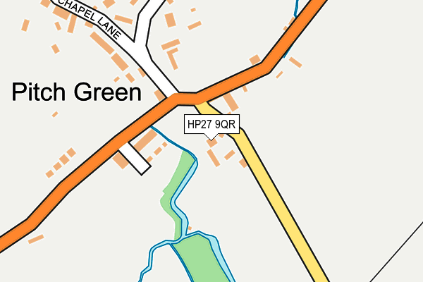 HP27 9QR map - OS OpenMap – Local (Ordnance Survey) HP27 9QR map - OS OpenMap – Local (Ordnance Survey)