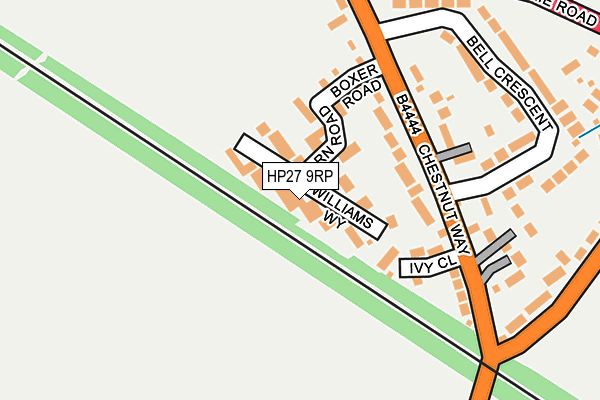 HP27 9RP map - OS OpenMap – Local (Ordnance Survey) HP27 9RP map - OS OpenMap – Local (Ordnance Survey)