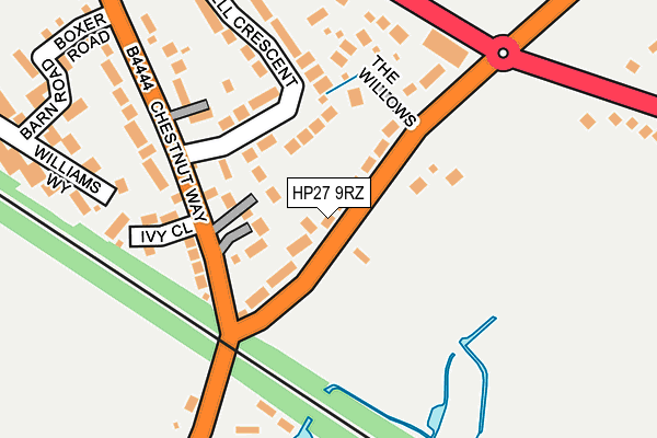 HP27 9RZ map - OS OpenMap – Local (Ordnance Survey) HP27 9RZ map - OS OpenMap – Local (Ordnance Survey)