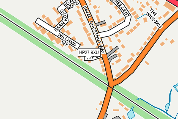 HP27 9XU map - OS OpenMap – Local (Ordnance Survey) HP27 9XU map - OS OpenMap – Local (Ordnance Survey)