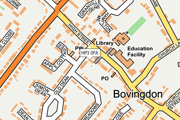 HP3 0FA map - OS OpenMap – Local (Ordnance Survey) HP3 0FA map - OS OpenMap – Local (Ordnance Survey)