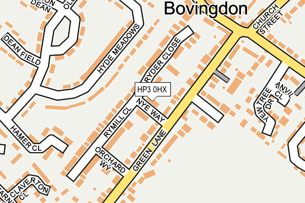 HP3 0HX map - OS OpenMap – Local (Ordnance Survey) HP3 0HX map - OS OpenMap – Local (Ordnance Survey)