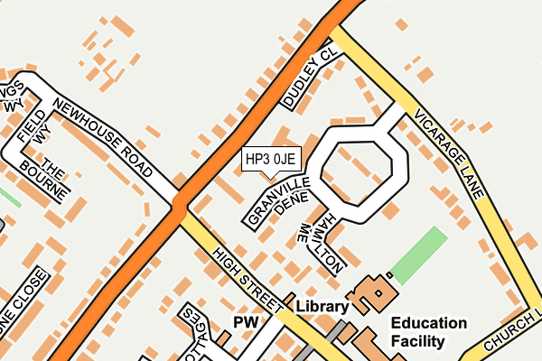 HP3 0JE map - OS OpenMap – Local (Ordnance Survey) HP3 0JE map - OS OpenMap – Local (Ordnance Survey)