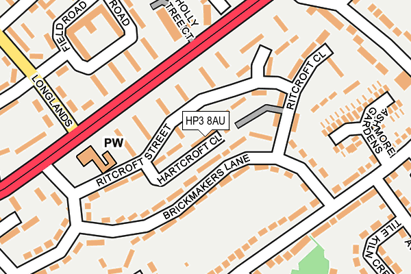 HP3 8AU map - OS OpenMap – Local (Ordnance Survey) HP3 8AU map - OS OpenMap – Local (Ordnance Survey)