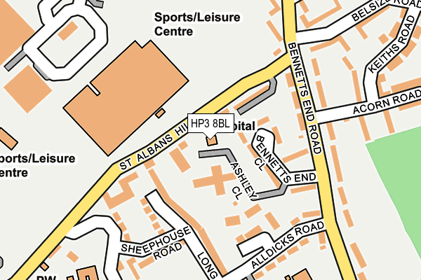 HP3 8BL map - OS OpenMap – Local (Ordnance Survey) HP3 8BL map - OS OpenMap – Local (Ordnance Survey)