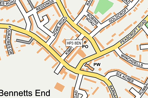 HP3 8EN map - OS OpenMap – Local (Ordnance Survey) HP3 8EN map - OS OpenMap – Local (Ordnance Survey)