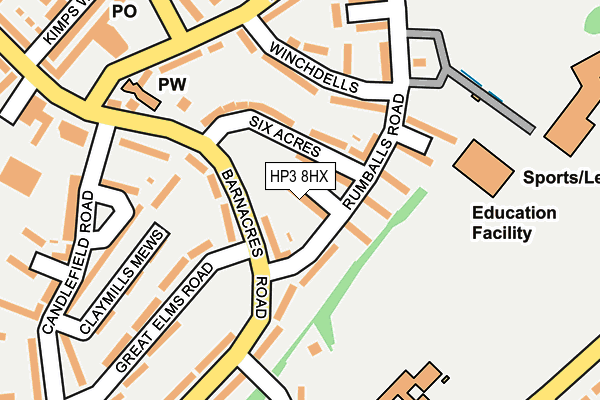HP3 8HX map - OS OpenMap – Local (Ordnance Survey) HP3 8HX map - OS OpenMap – Local (Ordnance Survey)